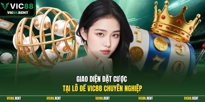 Giao diện đặt cược tại lô đề Vic88 chuyên nghiệp